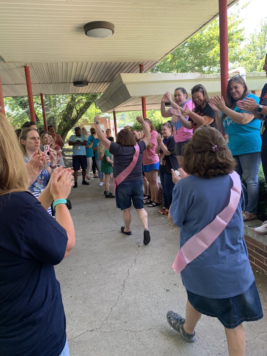 It’s hard to say goodbye to our HS students and the retirees on the last day. Our staff does it in style- with a loving clap out! Officially signing off the #YearofDetermination