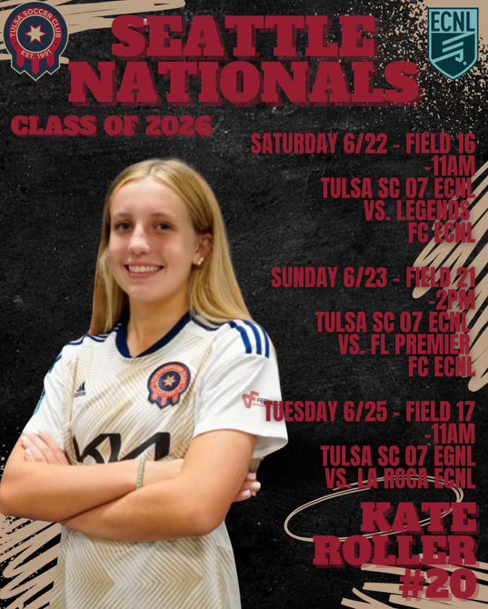 Kate Roller (@kateroller_) on Twitter photo Excited for Champions League in Seattle! <a href="/TulsaSC_07_ECNL/">Tulsa SC 07 Girls ECNL (25/26)</a> <a href="/TulsaSC/">Tulsa Soccer Club</a> <a href="/ECNLgirls/">ECNL Girls</a> <a href="/Cyp_on_it/">Cyprian Hedrick</a> Excited for Champions League in Seattle! <a href="/TulsaSC_07_ECNL/">Tulsa SC 07 Girls ECNL (25/26)</a> <a href="/TulsaSC/">Tulsa Soccer Club</a> <a href="/ECNLgirls/">ECNL Girls</a> <a href="/Cyp_on_it/">Cyprian Hedrick</a>