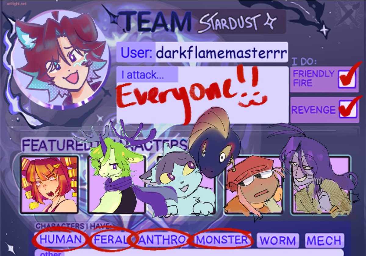 darkscomets's tweet image. #artfight