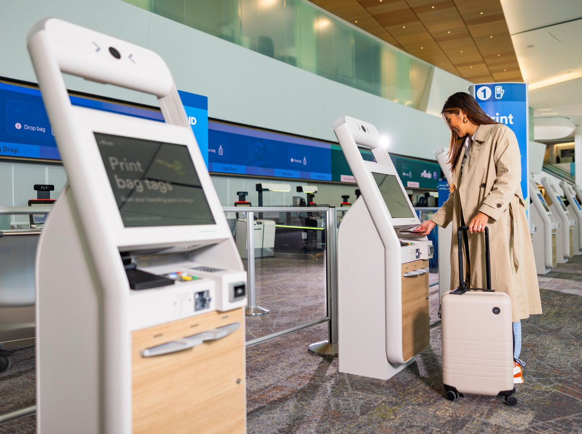 AlaskaAir's tweet photo. It’s opening day, and we’re so excited to welcome you to our brand-new home in Harvey Milk Terminal 1 at @flySFO. 🥳 Enjoy an all-new check-in experience that’ll get you on your way to the gate in 5 minutes or less. We’ll see you in Terminal 1! Learn more: https://t.co/mZW5koc1Wq https://t.co/zZRyFG4Z4p