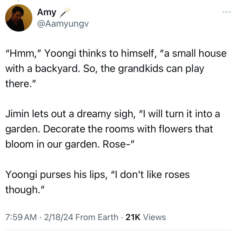busanblu3s's tweet photo. allergic bc yoongi doesn’t like roses https://t.co/dp5x7TPg4a