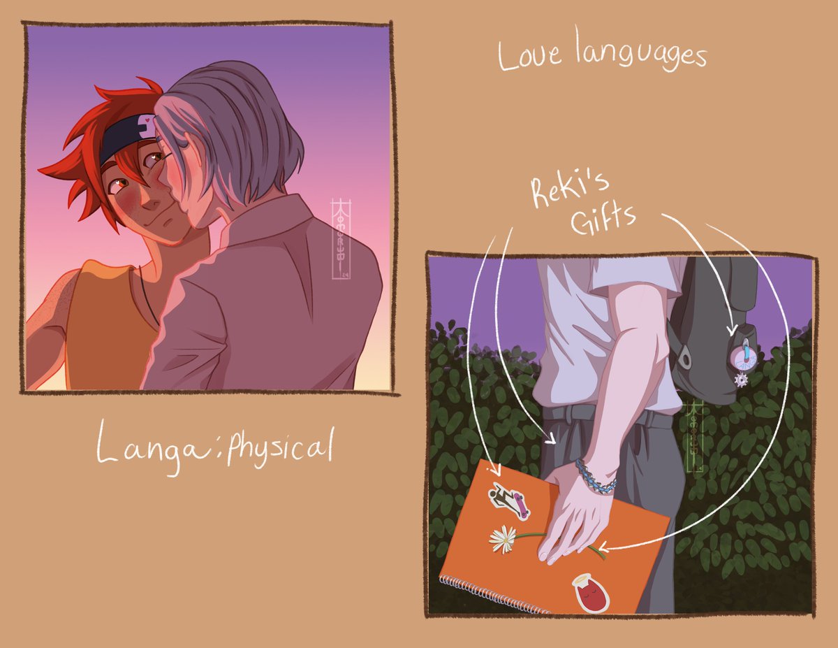 komorebi_jim's tweet photo. Renga week day 4: love languages
for Langa physical love
for Reki gifts love 
#renga #RengaWeek2024 #sk8theinfinity https://t.co/tJDX2ZsVZV
