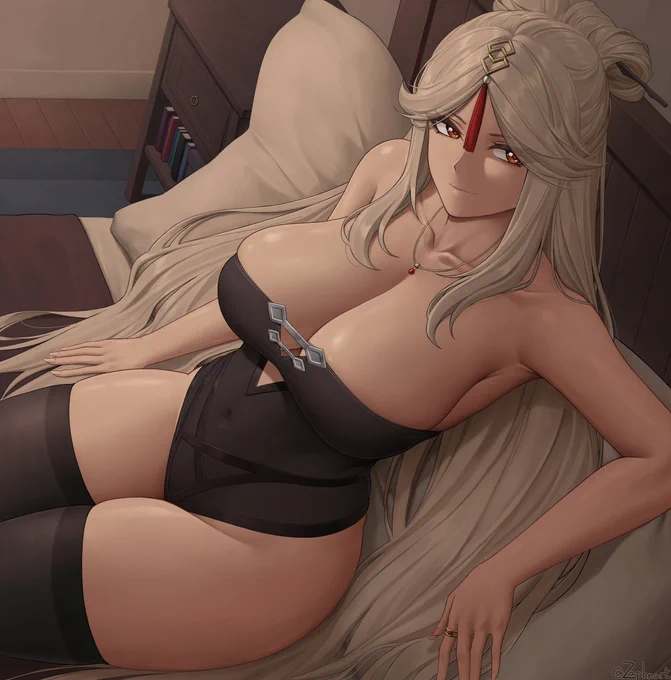 I want to draw a cool-looking large mousepad art (can be fully sfw)Anyone would like me to use their vtuber/OC design for this art ?Please only DM me if you're serious about using it for merch at some point here's my art 