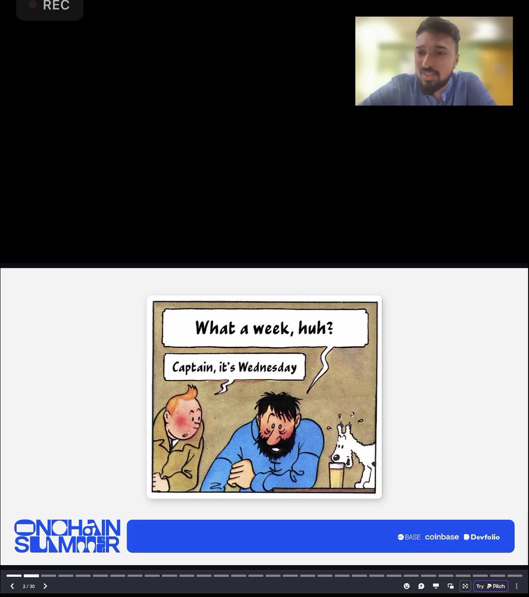 g0dbase's tweet photo. #based morning fam. It was great to have #onchainsummer online session with @wbnns @denverjude and @AniketRaj314
It's amazing that 5000+ projects are being built during this hackathon.
@base community is only getting stronger thru the time. And #godbase is one of the most powerful additions!
https://t.co/qnfH5N64Y4
#MemeOnGodbase