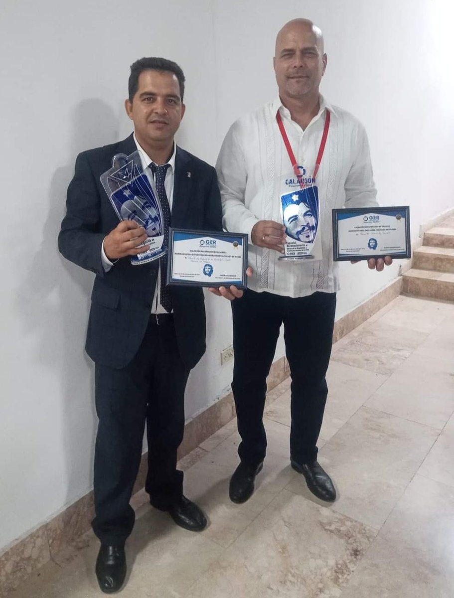 GHNordelo5's tweet photo. Los #CDRCuba y #CDRHabana recibimos el reconocimiento "Recuperador de Valores", otorgado por los trabajadores de #GER, en el XVI Congreso Internacional de Reciclaje, que se efectuó en el marco de #CubaIndustria2024 #Cuba #MiBarrioRecicla https://t.co/SDLKxItbeY