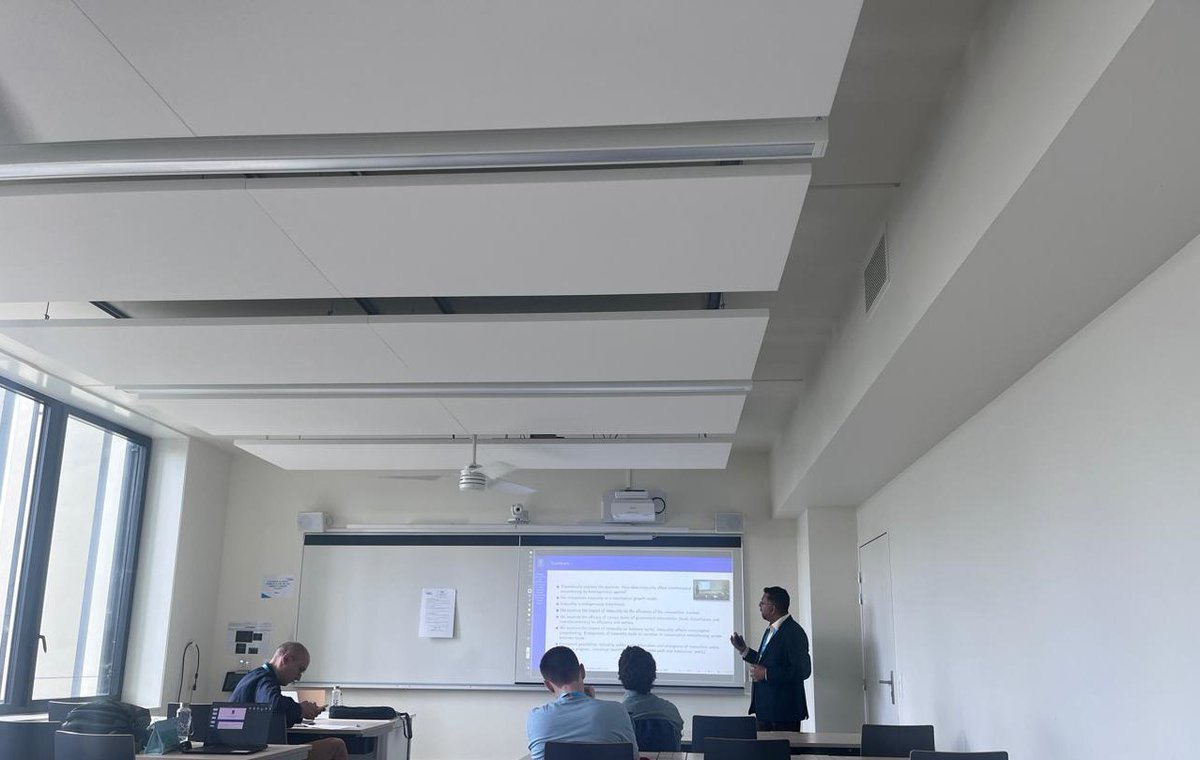 smydtt's tweet photo. I spoke on my ongoing research on dynamics of inequality and social mobility at the annual AFSE conference, hosted by @BSE_Bordeaux .  
@SouthAsianUni https://t.co/GRprtKANdw