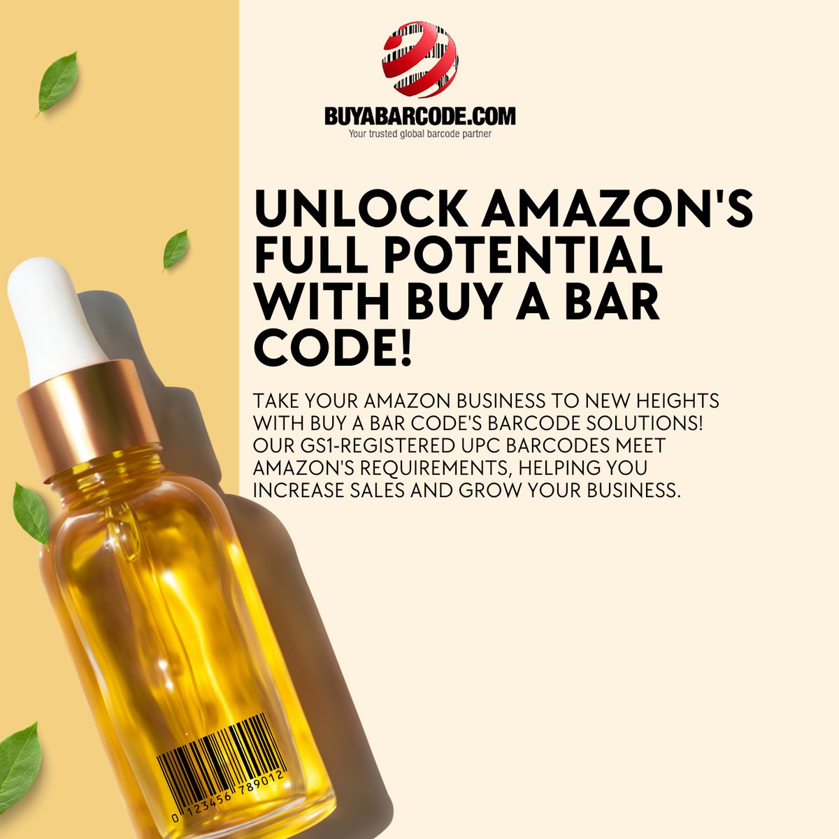 Buy A Bar Code offers reliable barcode solutions and expert support to help navigate Amazon's requirements and maximize sales, unlocking Amazon's full potential and growing your business.

buyabarcode.com
.
.
.
#UnlockAmazonsFullPotential #BuyABarCode #AmazonSuccess