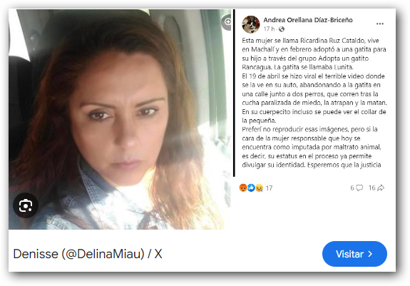 gene_llerena's tweet photo. ¿Esta es la escoria condenada q entregó una gatita adoptada a unos perros callejeros los cuales la desmembraron? https://t.co/KUAeYjk4Wm