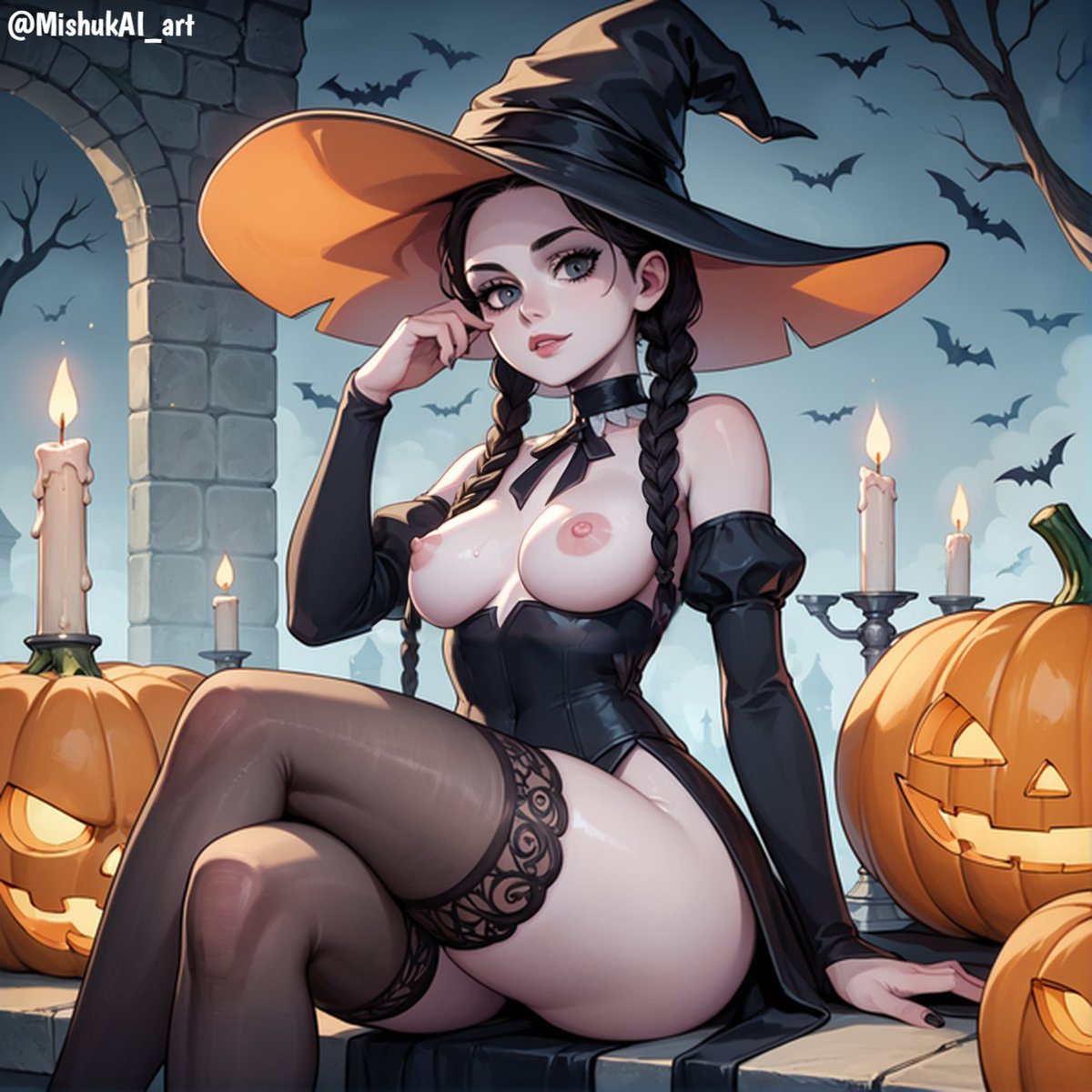MishukAI_art's tweet photo. Thank you so much for the support you've given this artwork! I'd like to show my gratitude with this NSFW version, which is the first one I'm posting here. I hope you like it!
#WednesdayOnWednesday challenge by @bluebunny996 #AI #AIart #DiffusionWaifu #AIchallenge #AIArtwork https://t.co/FhsaqK72D5