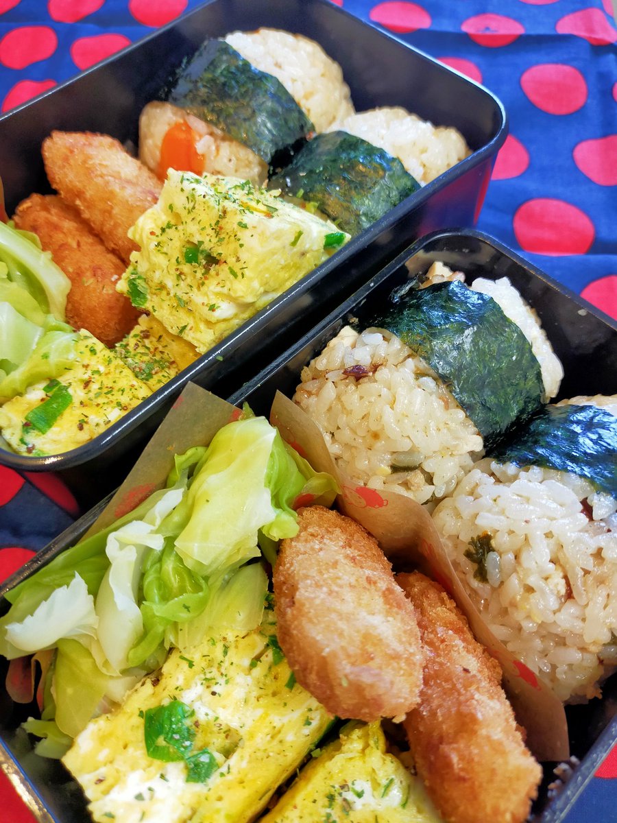 obentoBAKO_mako's tweet photo. 今日の弁当 https://t.co/x2fJQvNTV9