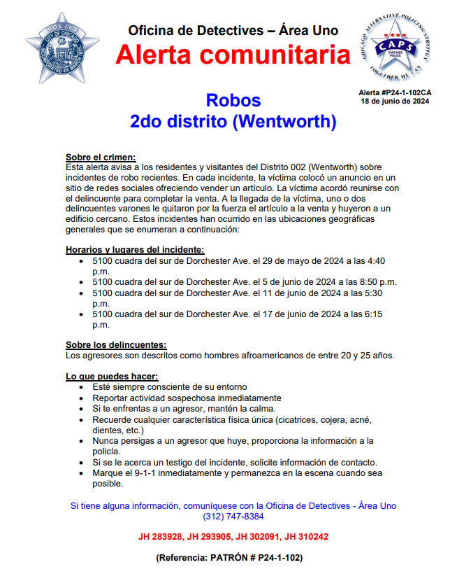 CPD Area One Detectives tweet media