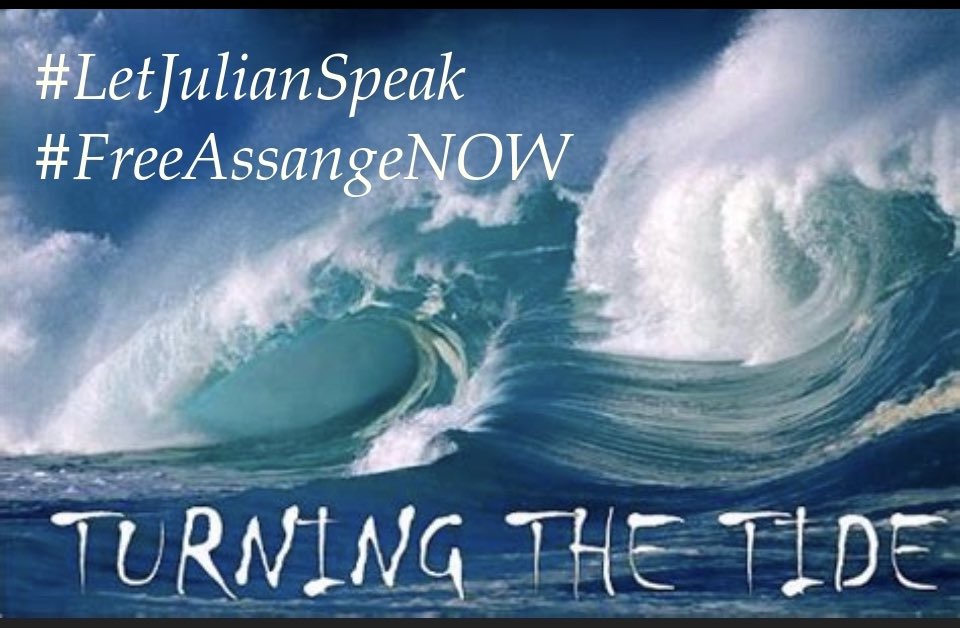 truthtomeCh's tweet photo. @EagleWings3578 @CitizenBecca @Listen4Always @TCB583 Turning the Tide means that Julian must be set free.
His freedom means everything for our freedom.
#FreeAssangeNOW https://t.co/aPW3clBSxY