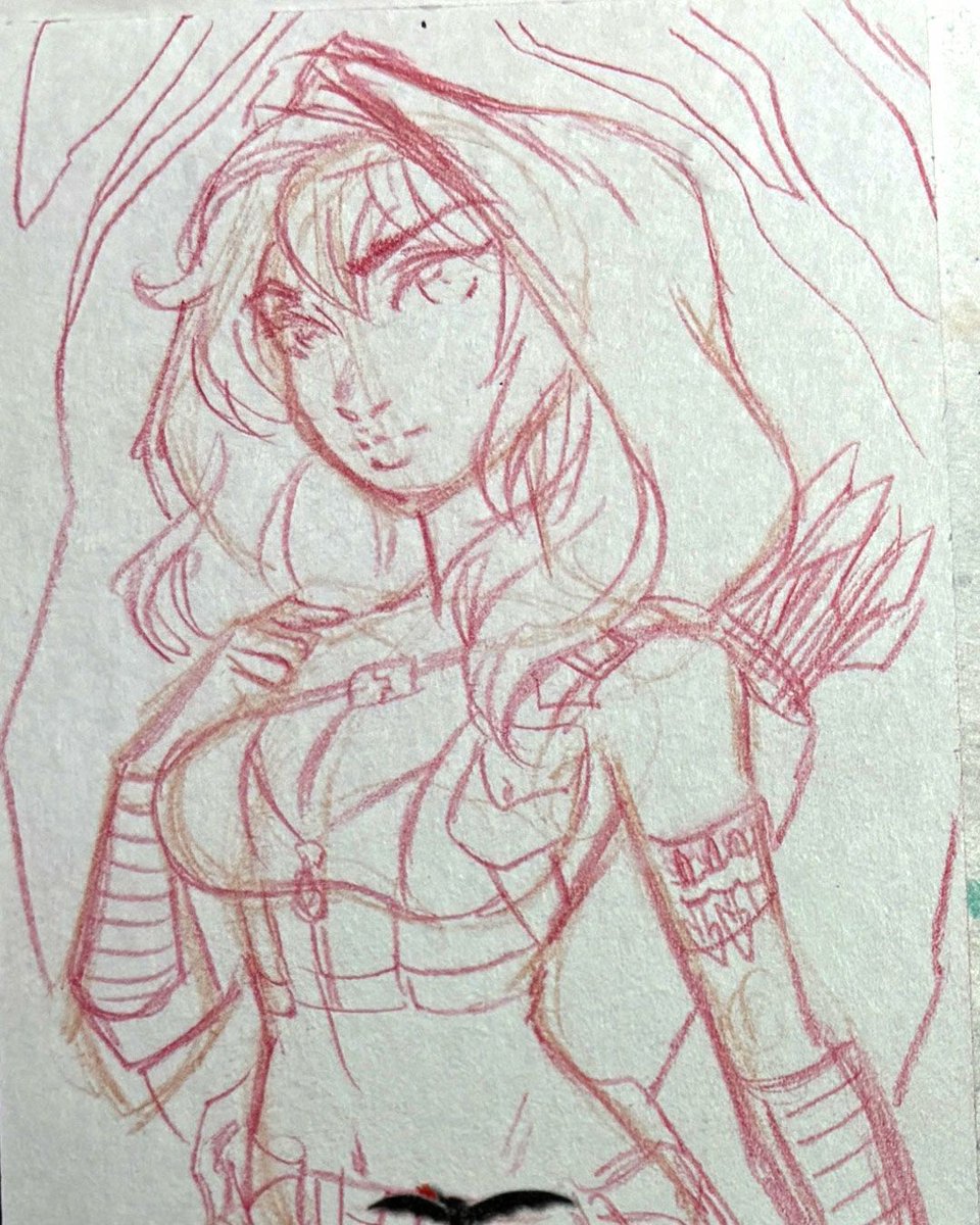 DanielleSoloud's tweet photo. Finished sketch card of Zenoscope's sharp-shooting vigilante Robyn Hood πΉ
#RobynHood #Zenescope #SketchCard #PinUpArt #5finity https://t.co/WX60lGpmFw