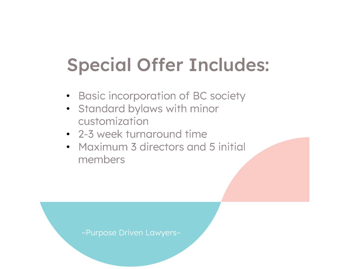 macushlaw's tweet photo. This July, we’re offering a special promotion to support non-profit organizations with a discounted incorporation service at a flat fee of $500 plus taxes and disbursements. 
Visit https://t.co/6JVOR9SZ3M and click ‘Hire us’ to get started. https://t.co/iMiHgxfNeE