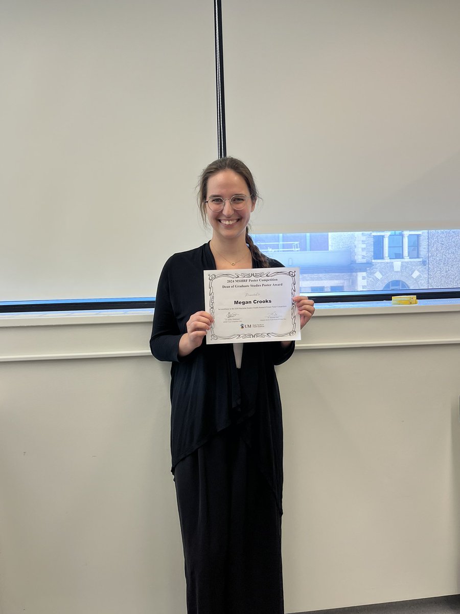 Dr. RenΓ©e El-Gabalawy (@um_hatlab) on Twitter photo Very proud of my brilliant Masterβs student, Megan Crooks, for winning another award related to her innovative work developing & testing a virtual reality program for postoperative phantom limb pain following leg #amputation at <a href="/MSHRF_UM/">Manitoba Student Health Research Forum</a> <a href="/UM_RadyFHS/">U of M Rady Faculty</a> <a href="/um_research/">uManitoba Research</a> #VirtualReality Very proud of my brilliant Masterβs student, Megan Crooks, for winning another award related to her innovative work developing & testing a virtual reality program for postoperative phantom limb pain following leg #amputation at <a href="/MSHRF_UM/">Manitoba Student Health Research Forum</a> <a href="/UM_RadyFHS/">U of M Rady Faculty</a> <a href="/um_research/">uManitoba Research</a> #VirtualReality