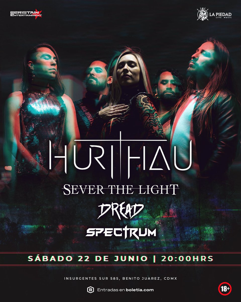 SharonaPortilla's tweet photo. ¡Ahora sí, familia! Ya estamos a unos días de nuestro álbum release #radicaldreamers del proyecto #HURIHAU en
#ForoLaPiedadLiveMusic
#Spectrum #severthelight #dread
Allá los esperamos! https://t.co/8vS2PReHvQ