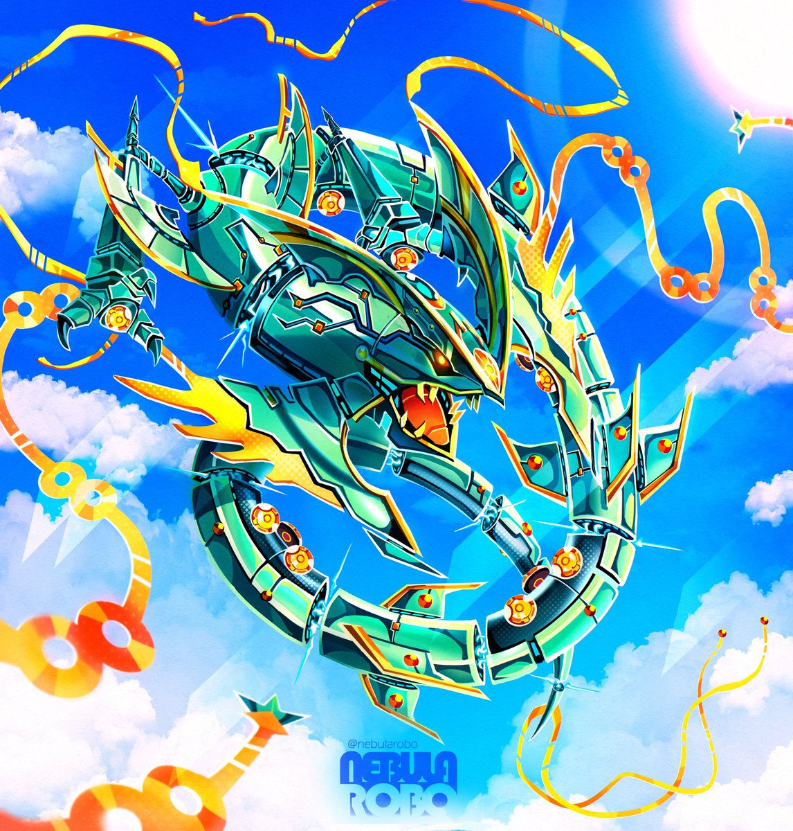 NEBULArobo's tweet photo. Mech Mega Rayquaza!
Comm for Honeyman https://t.co/hCKGOFNpIK