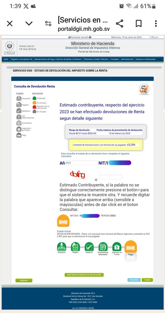AlexFunessl's tweet photo. Estos c4gad0s de  @HaciendaSV nos muestran que ya esta depositado y cuando uno hace la cola esperando 1 hora 20 minutos nos dicen que no. Que pasó?O nos van a pagar dentro de 8 meses? Al igual como en todo lo que deben? https://t.co/odHCx5Pt5M