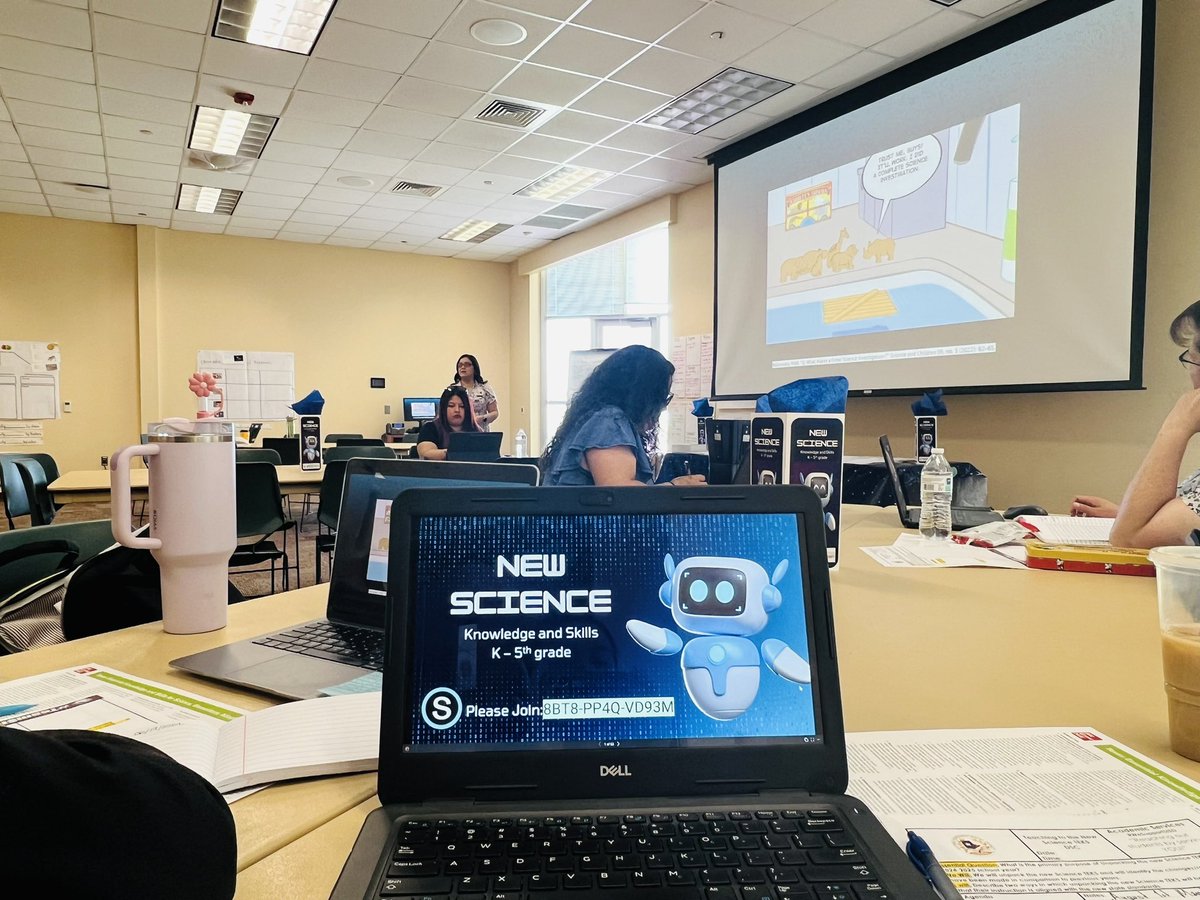 KRede_BNES's tweet photo. Ms. @SRojas_BNES and I finished our PD journey with @mvelarde_CI at the “Teaching to the New Elementary Science TEKS” training. We’re so excited to use the new resources! 🤓 💙💛🐇 @BNarbuth_ES https://t.co/37RBAG7zvi