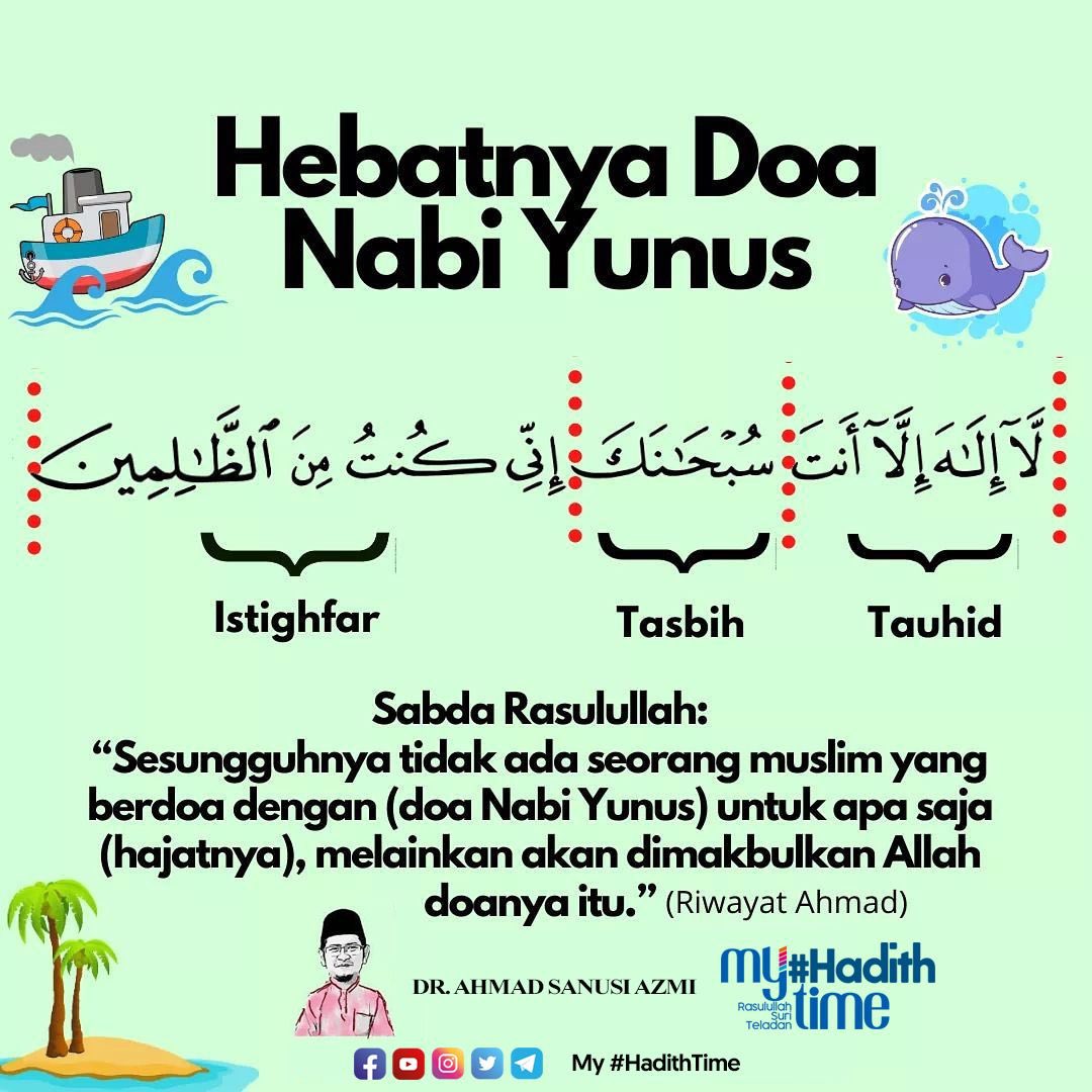 DiaraFathiya's tweet photo. Hebatnya doa nabi yunus✨ https://t.co/IGisL79W5U