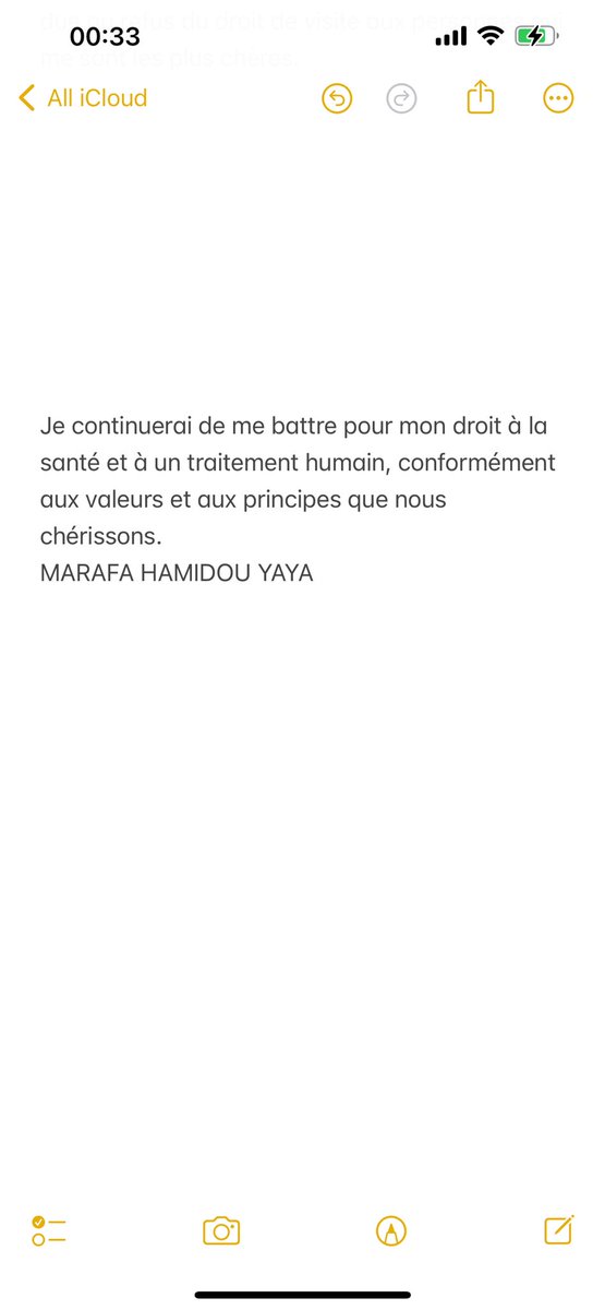 AkereMuna's tweet photo. Je viens de lire un communiqué de l'ancienne ministre d'État Marafa Hamidou Yaya. C'est déchirant de voir le traitement inhumain qu'il subit et qu'il risque maintenant la cécité totale. Les spécialistes demandent une évacuation urgente pour un traitement. Ce plaidoyer vient d'un fidèle serviteur de notre qui a tragiquement perdu sa femme alors qu'il était en prison sans avoir l'occasion de dire au revoir. La souffrance qui lui est infligée est vraiment déchirante. Quel est en fait la vraie intention de ceux qui sont fiers d'infliger une telle misère? Notre pays est maintenant sans âme.#Savemarafassight.