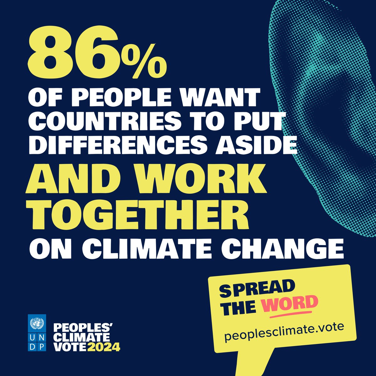 The #PeoplesClimateVote 2024 results are now live. 

This is the world’s largest standalone public opinion survey on climate change.
 
The results clearly show the climate crisis is here and that the world needs to act now.

See how the world responded: peoplesclimate.vote