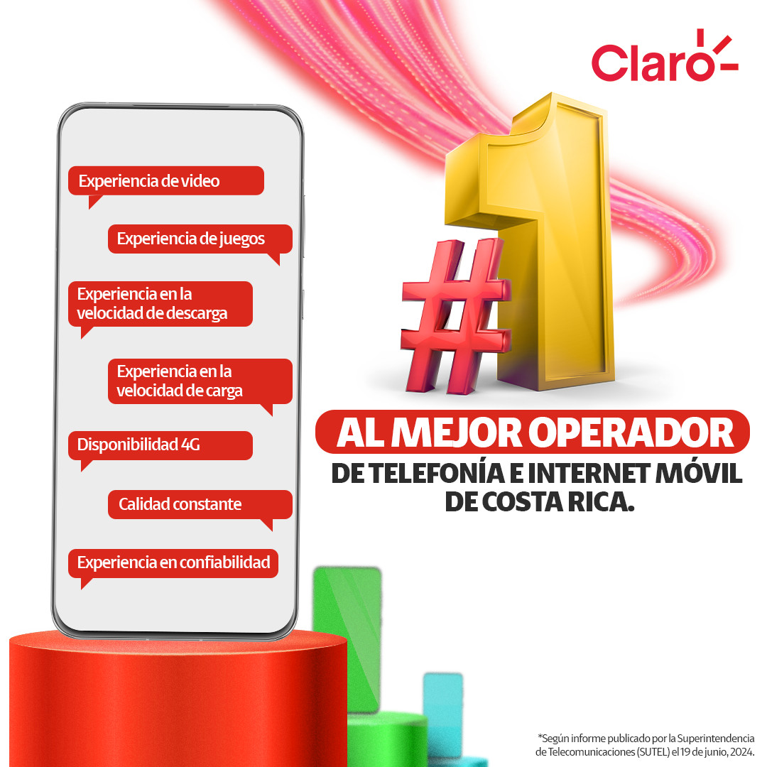 Por segunda vez consecutiva, somos el Operador #1 al obtener el primer lugar en 7 de 9 parámetros de calidad.*🎖🙌
Ver estudio en: bit.ly/3VOIwtx
*Estudio publicado por SUTEL en junio 2024.
