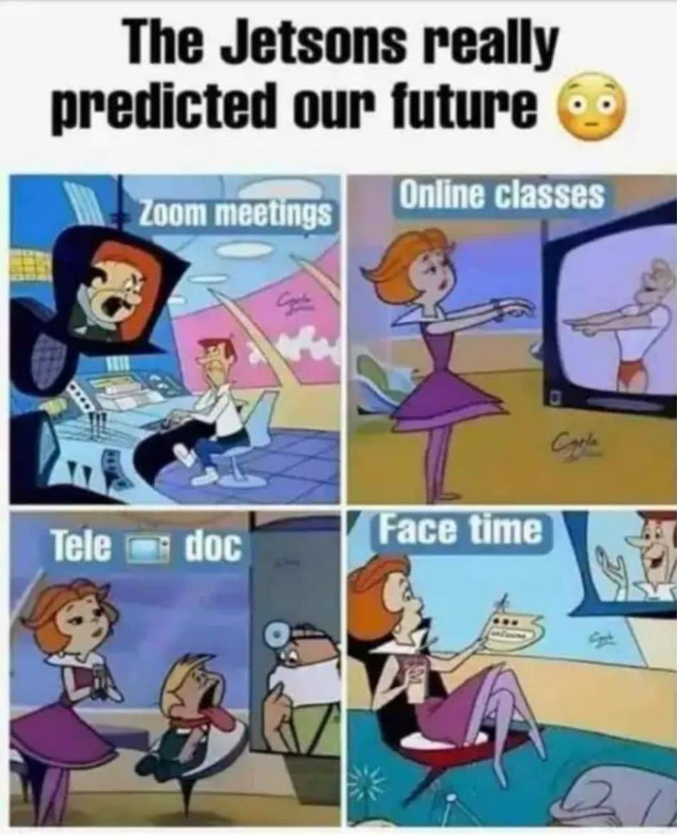 GenXTalks1's tweet image. #genxtalks #thejetsons #future #today #reality #truth #cartoon #animation #genx #generationx