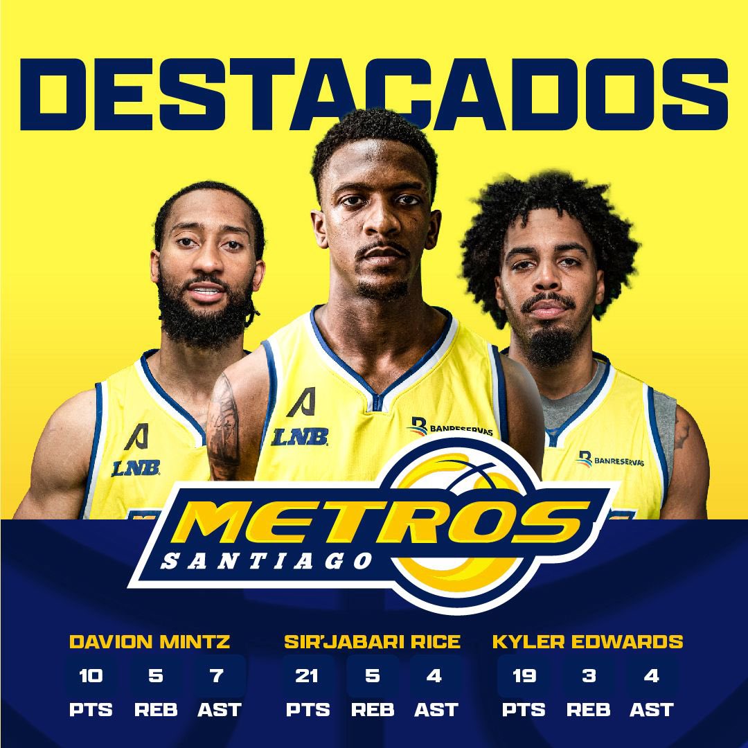 Los mejores anotadores del partido.

#FamiliaMetros