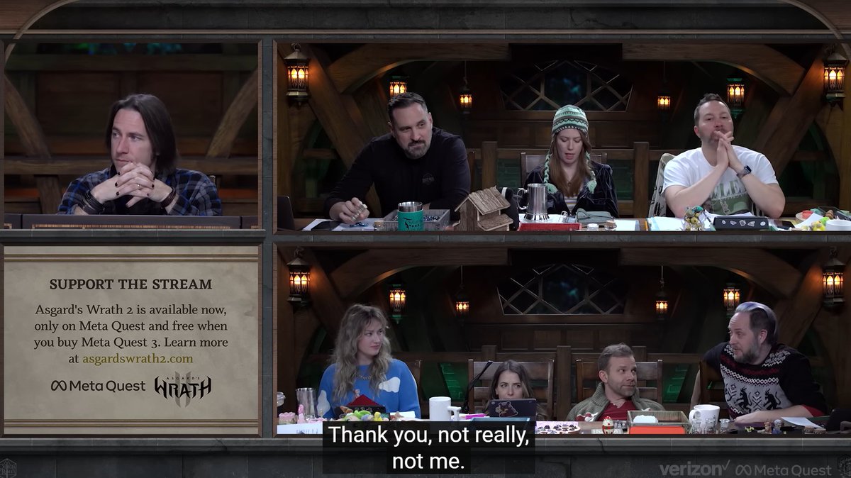 PauliPorcupine's tweet photo. gotta love the twins giving space for the ends of the table to roleplay at each other #CriticalRole #BellsHells #EP81 https://t.co/P2IdwVVQrX