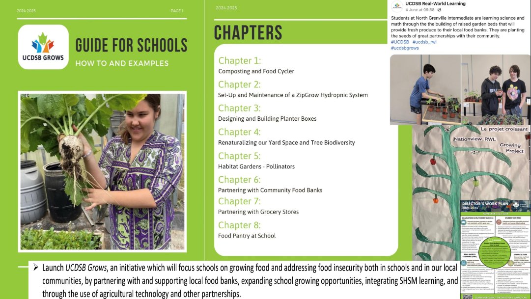 UCDSB schools have been using reading, writing and math while also getting important hands-on experience growing plants through the #UCDSBgrows initiative. #UCDSBboardmeeting