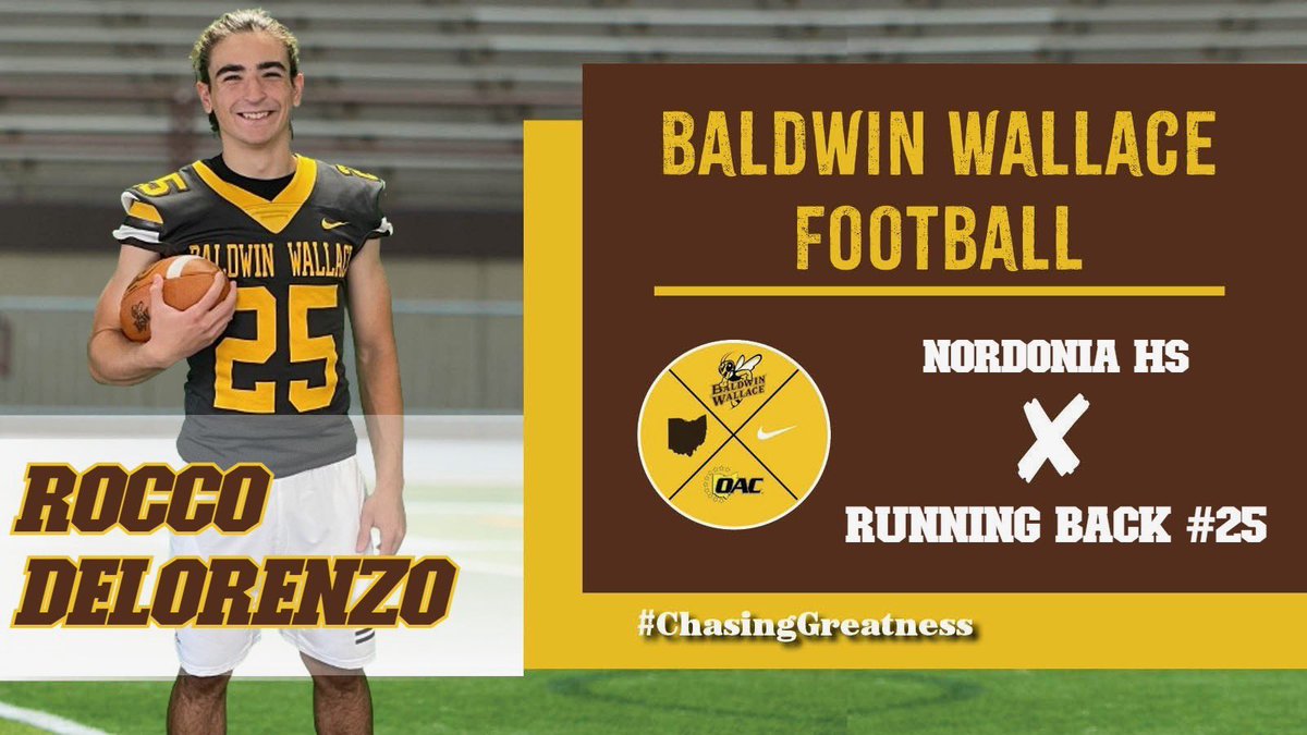 Thank you <a href="/AndrewCregan16/">Andrew Cregan</a> for the invite and tour! I had a great time at Baldwin Wallace University. Excellent academics and football program! Thank you <a href="/CoachHilvert/">Jim Hilvert</a> for the time you spent with us and the information you shared!
