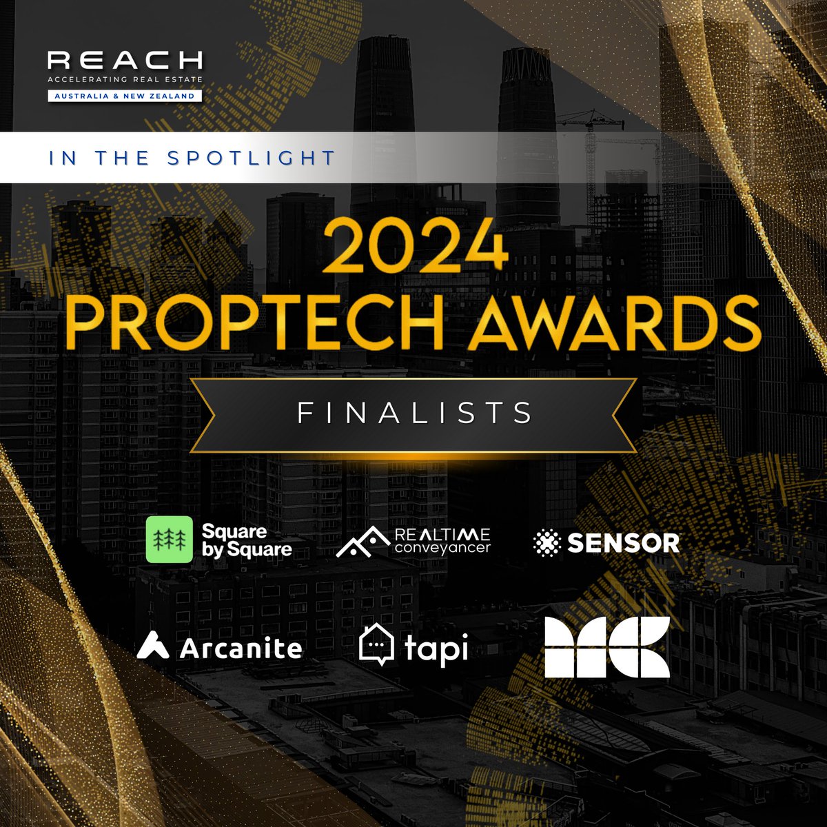 The Proptech Association Australia has just announced the finalists for the prestigious Proptech Awards 2024! 🏆✨

We at REACH Australia and New Zealand are thrilled to announce that 6 of our cohort have been nominated