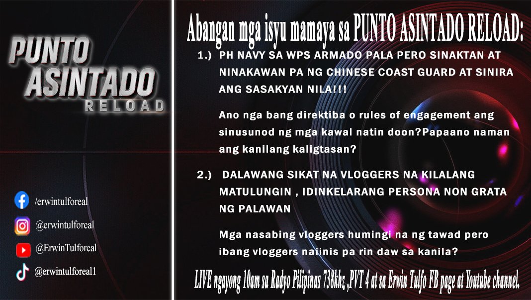 Erwin Tulfo (@erwintulforeal) on Twitter photo 