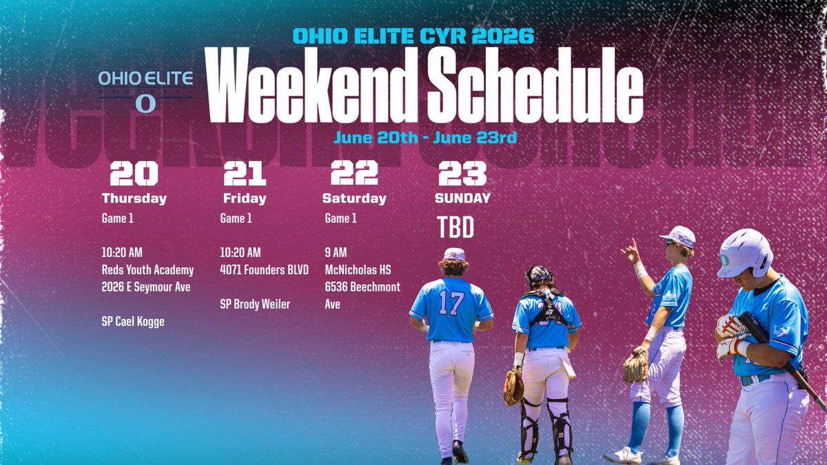 Weekend Schedule &amp; Rotation 

⬇️⬇️⬇️⬇️⬇️⬇️⬇️⬇️⬇️⬇️