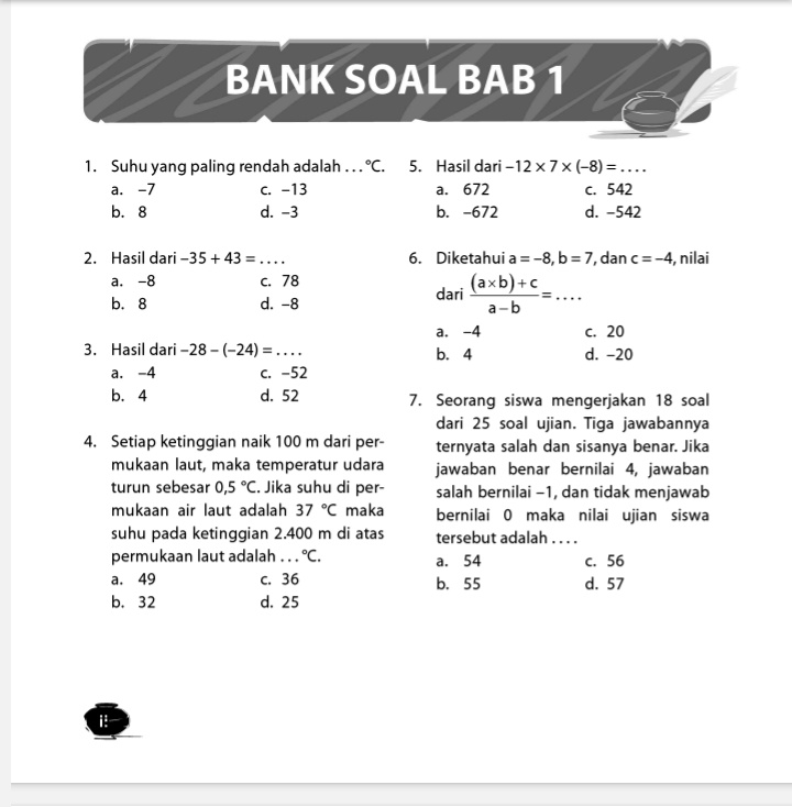yayairm's tweet photo. PAGIII

Yuk kita latsol, usahakan setiap hari untuk latihan soal agar terbiasa yaww.

Pembahasan akan di upload nanti https://t.co/FINla0j5GD
