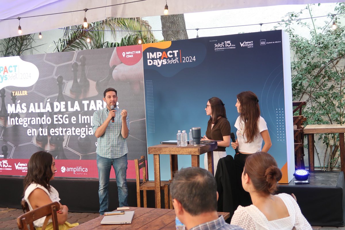 daluscapital's tweet photo. Today's ESG workshop during #ImpactDays was an eye-opener! 🌟 We explored Environmental, Social, and Governance practices with @AmplificaC, discovering how they drive both growth and impact. Montserrat Olguin and Andrea Ojeda's insights left us inspired! 💪 #ESG #Sustainability https://t.co/0Jt0Cwha1s