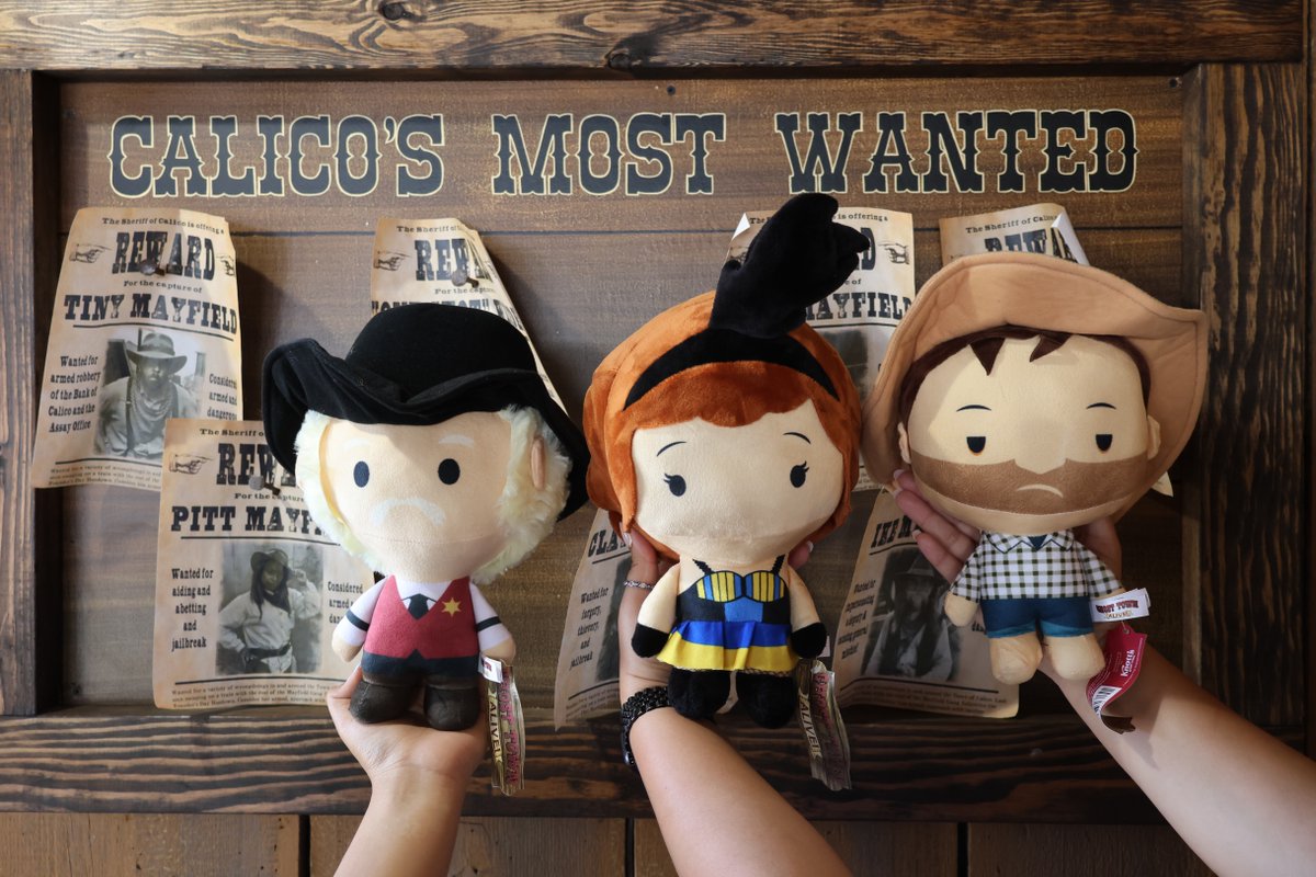 Calico's most wanted plushies! 🤠 🐮 Play 5 games to collect one of our exclusive Ghost Town Collection characters. Collect all three and more throughout the summer.☀️