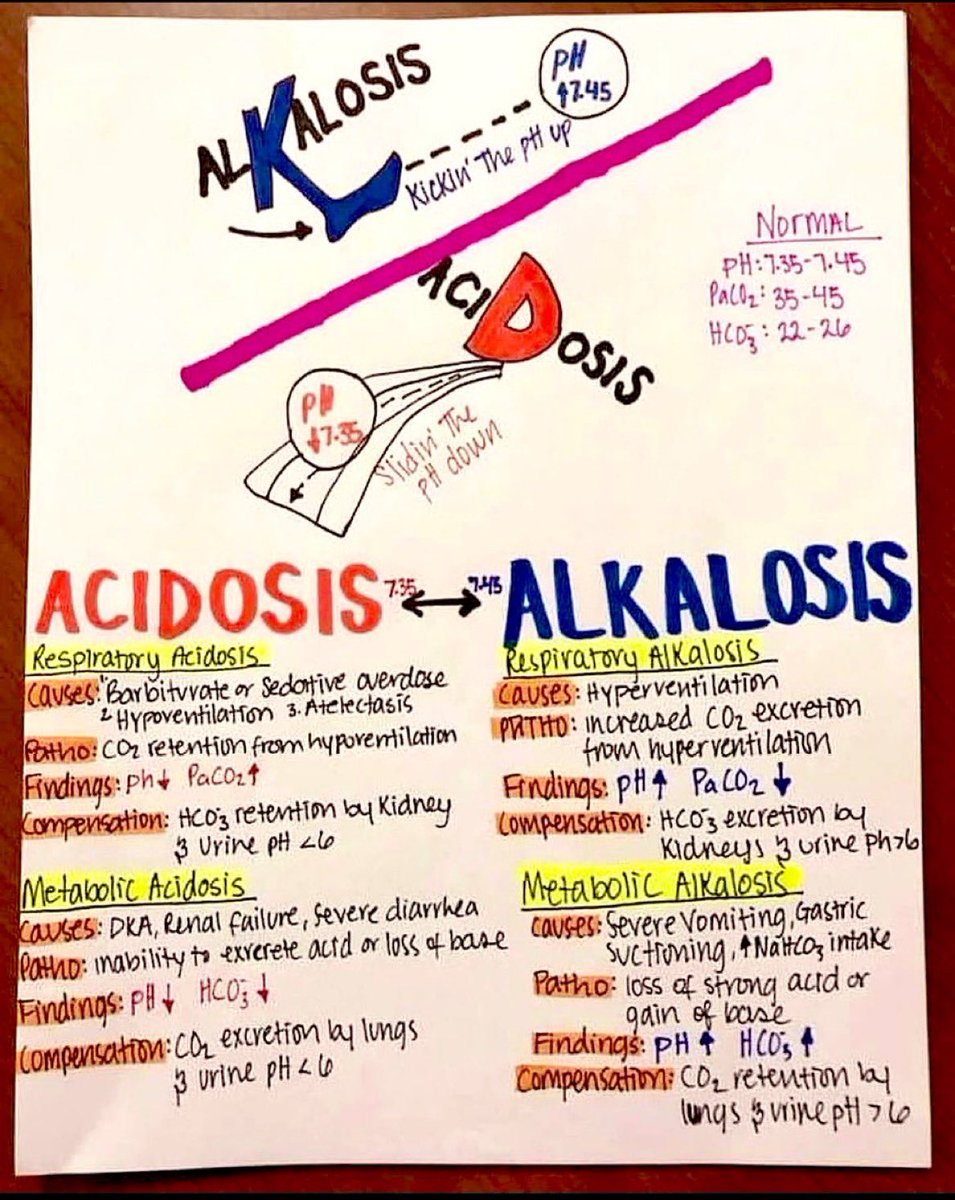 Acidosis and Alkalosis

Via <a href="/Doctors__squad/">Dr Honey choudhary 🩺</a> #Meded #medx