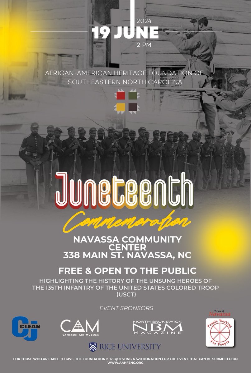 What an inspiring presentation by Jay and Amy Bauer today regarding the 135th Infantry USCT who mustered out of Goldsboro, NC, and marched in the Grand Review in Washington, DC in 1865. ⁦<a href="/RiceCAAAS/">Rice CAAAS</a>⁩ ⁦<a href="/ACLS1919/">ACLS</a>⁩ ⁦⁦<a href="/AAHFSNC/">African American Heritage Foundation</a>⁩ ⁦<a href="/RiceUniversity/">Rice University</a>⁩