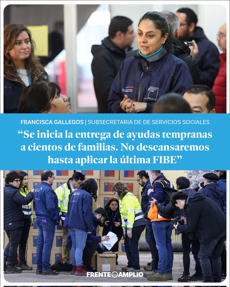 Revolución Democrática (@rdemocratica) on Twitter photo La <a href="/subse_ssociales/">Subsecretaría Servicios Sociales</a>, la compañera <a href="/frangallegosj/">Francisca Gallegos</a> sobre el pasado frente de mal tiempo: "Más de 2.100 familias afectadas por el sistema frontal ya han recibido el Bono de Recuperación, de hasta $1.500.000, gracias a la rápida aplicación de la Ficha Básica de Emergencia". La <a href="/subse_ssociales/">Subsecretaría Servicios Sociales</a>, la compañera <a href="/frangallegosj/">Francisca Gallegos</a> sobre el pasado frente de mal tiempo: "Más de 2.100 familias afectadas por el sistema frontal ya han recibido el Bono de Recuperación, de hasta $1.500.000, gracias a la rápida aplicación de la Ficha Básica de Emergencia".