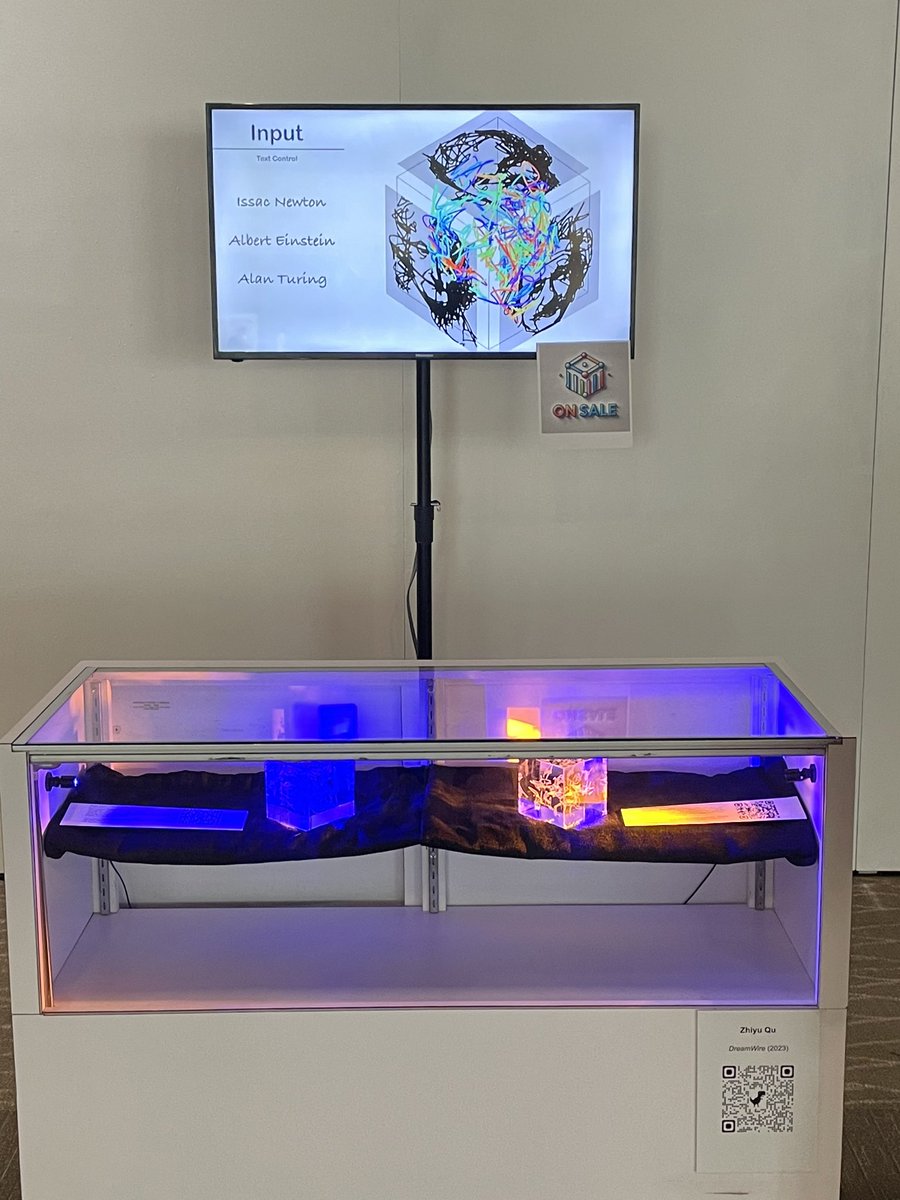 🚀 Exciting News! <a href="/ZhiyuQu_/">Zhiyu Qu</a> is discussing his groundbreaking work on DreamWire at Poster Booth 131. Come to dive into the world of AI-driven wire art and see the mesmerizing creations inspired by Isaac Newton, Albert Einstein, and Alan Turing! #CVPR2024 #AIArt #Art #DreamWire