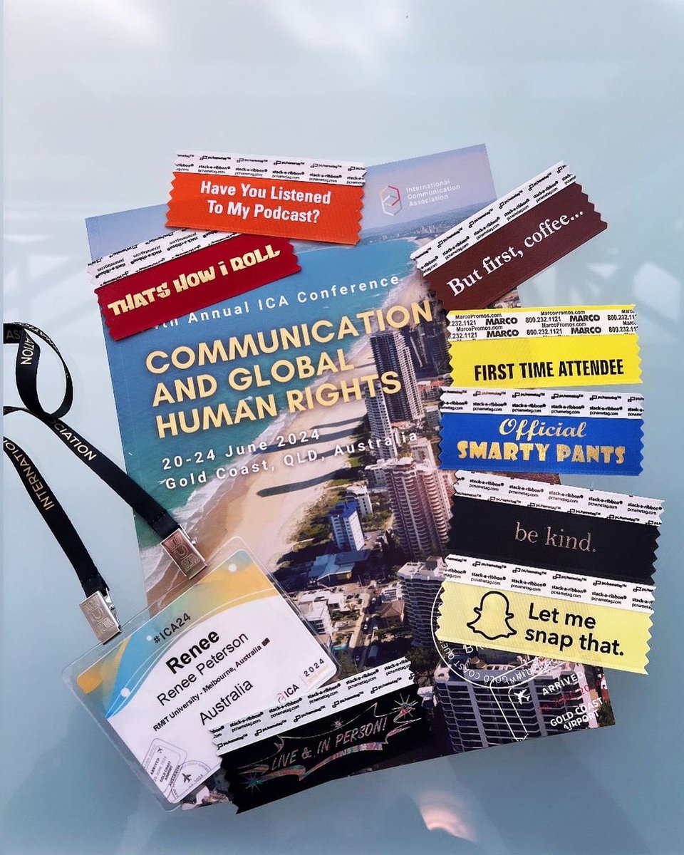 👩🏼‍🎓 74th Annual ICA Conference 2024 ✨Communication + Global Human Rights✨ <a href="/icahdq/">International Communication Association</a> 
✔️Officially registered✔️ 
Saturday 22 June 2024 Watch my first panel session with Professor <a href="/LanceStrate/">Lance Strate</a> 🇺🇸 international scholars! #ica24 #ica2024 <a href="/RMIT/">RMIT University</a> #phd #academic #mediaecology #australia