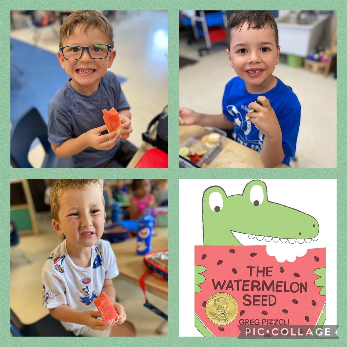Watermelon fun! 🍉 💦 
<a href="/AVG_Griffins/">A.V. Graham</a>