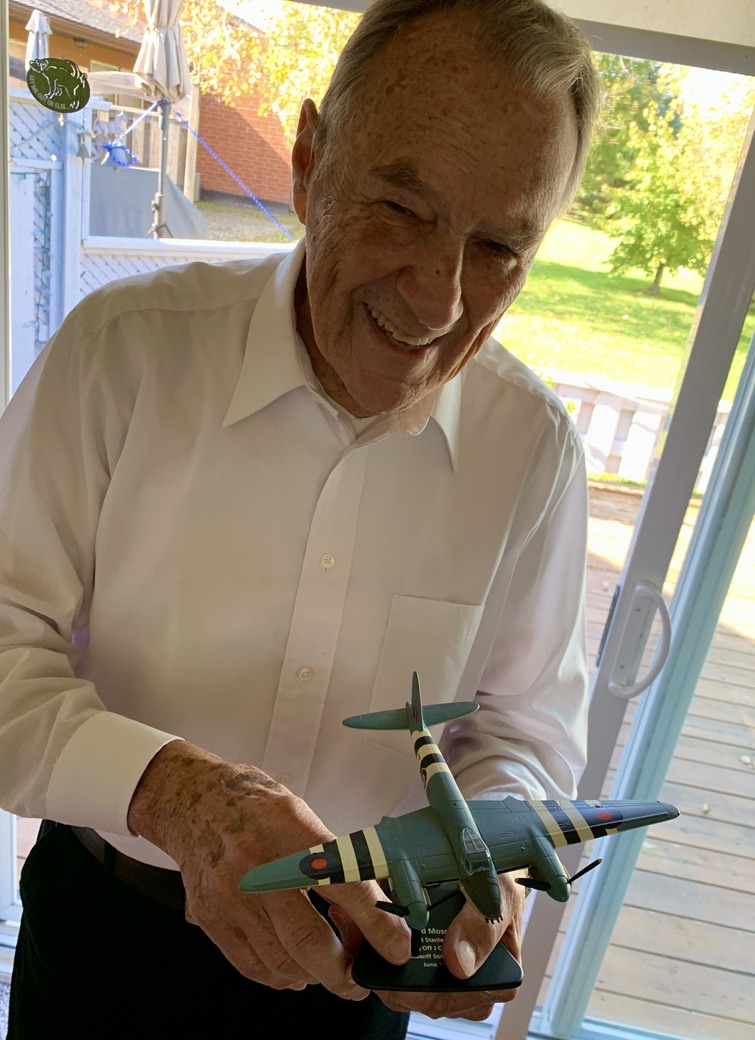 Sad to learn of the passing of this gentleman. George Stewart flew 50 combat missions with 23 Squadron RAF before he turned 21. I was fortunate to spend time with him while writing <a href="/eonnovel/">@EONnovel</a>. Open. Funny. Generous with his insights and memories. He was full of life. 🇨🇦 #respect