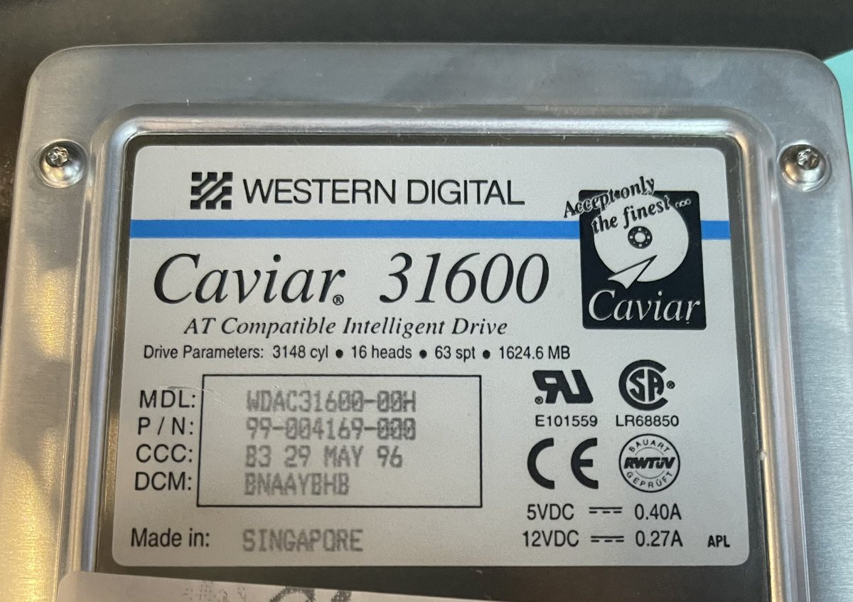 ClineCOM's tweet image. Look at this old drive a customer brought in. Third one we’ve seen this year still working from ‘96-‘98.  

#seagate #westerndigital #harddrive #hdd #format #ssd #lostdata #wipe #storage #richland #kennewick #pasco #tricitieswa
