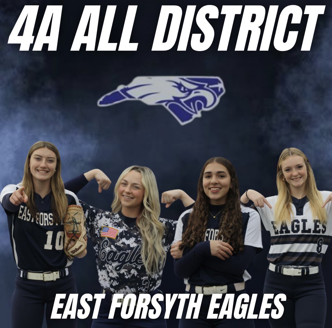 Congrats to our 4 Eagles for being selected All district for the 4A district 5. Very proud of the work &amp; leadership these 4 put in everyday! 💪🏼🦅🥎