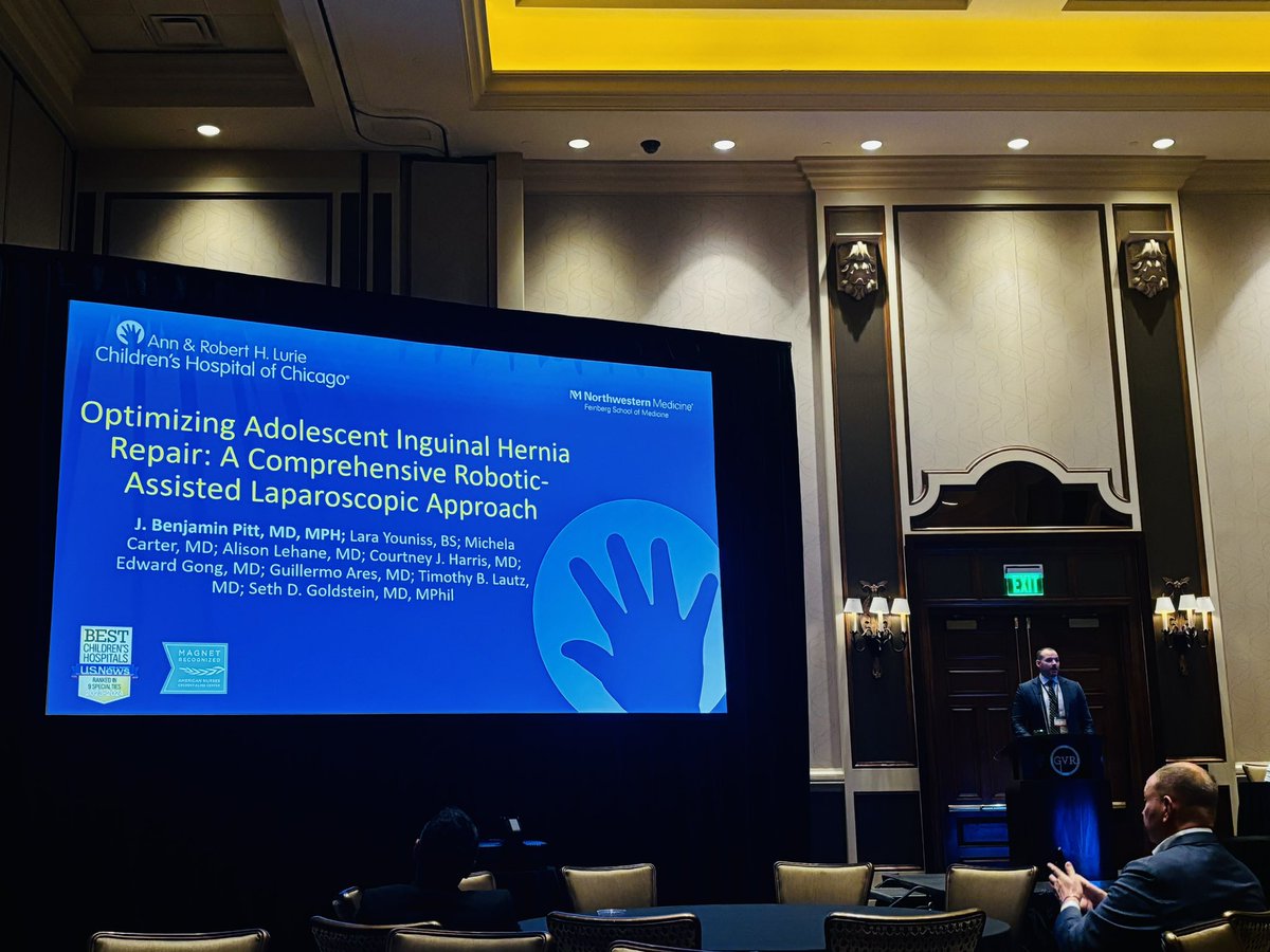 Thank you to <a href="/IPEGSurgery/">IPEG</a> for the opportunity to share our work on optimization of the minimally invasive adolescent inguinal hernia repair. #IPEG2024