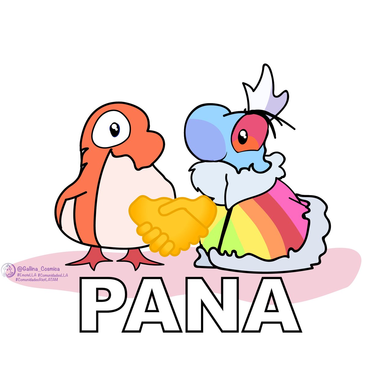 Gallina_Cosmica's tweet photo. PANA 🐓✨ #HoraDelShow Emote para la Actividad de #EmoteLLA  🌈 La Guardia|R7 🌈 @R7LaGuardia
@LLA
#LLA #ComunidadesLLA #EmoteLLA #LLA #ComunidadesRiotLATAM #ComunidadesLLA https://t.co/DzqdI2PFUX