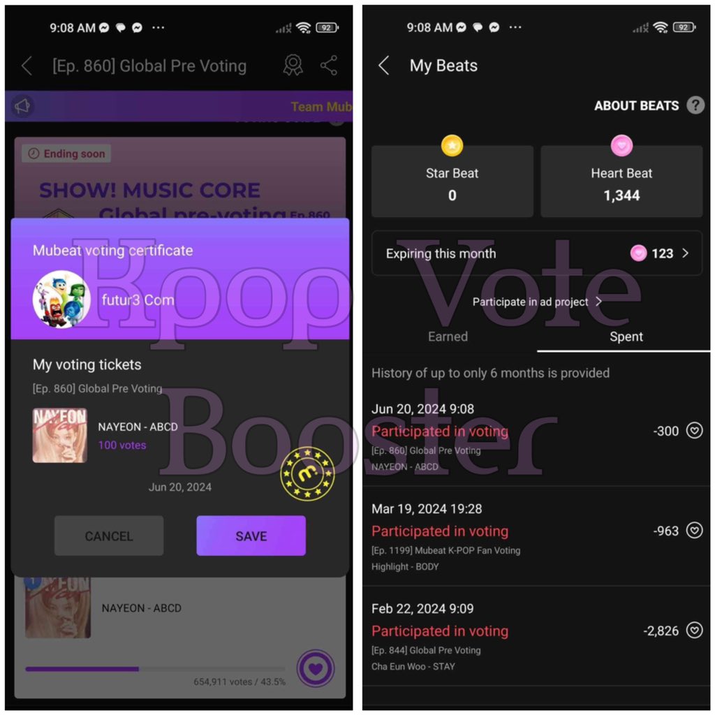 BoosterVote's tweet photo. FREE V0TES
600 💜 in MUB3AT - MUC0RE for #NAYEON
#KVBProofs https://t.co/1S7ThxLMFx